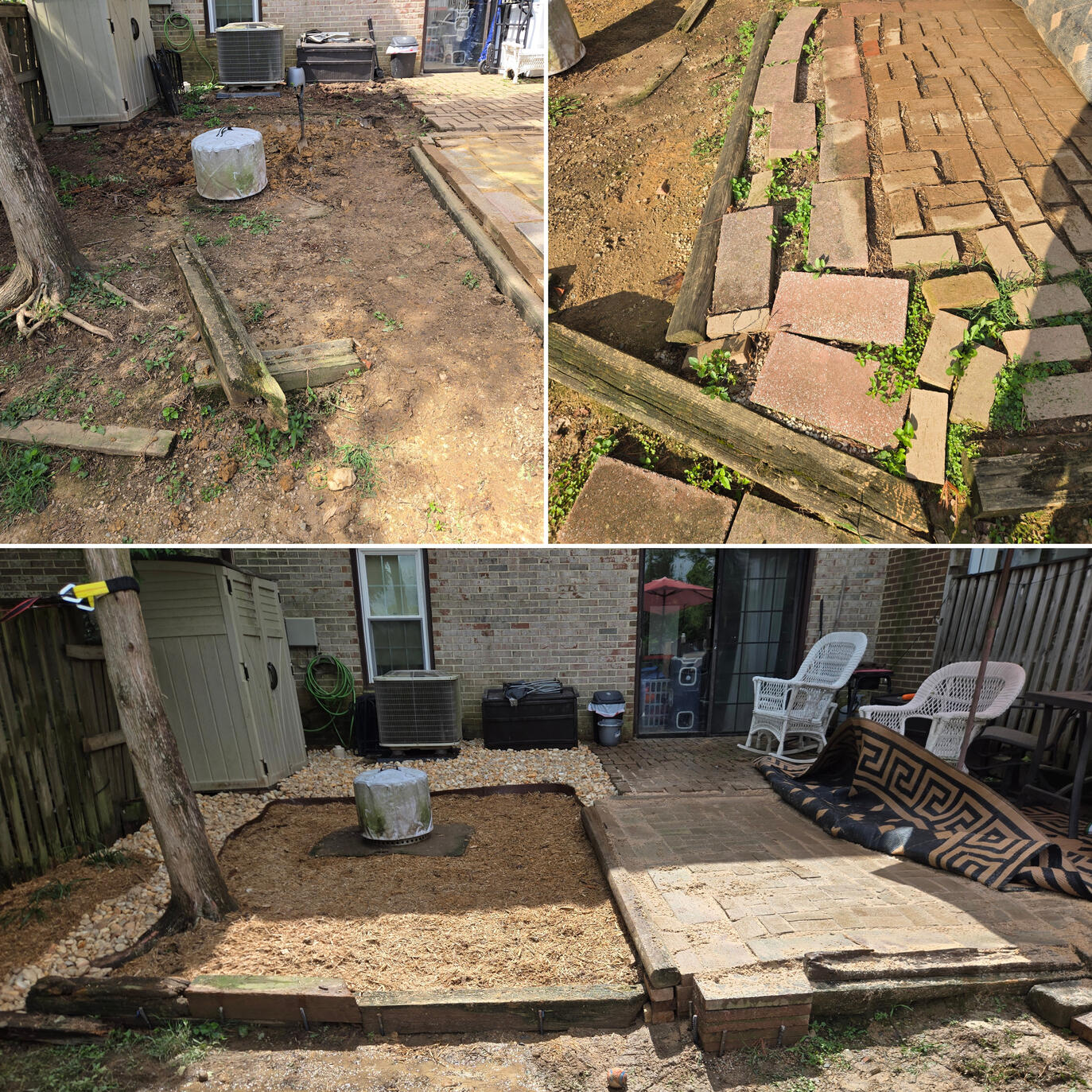 Rock and Mulch Work Rock and Mulch Work